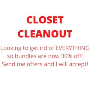 CLOSET CLEANOUT